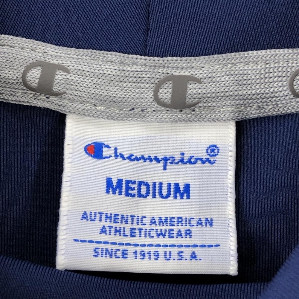 チャンピオン ハイネックワンピース ネイビー×白 ダンボールニット レディース MEDIUM ゴルフウェア Champion_画像6