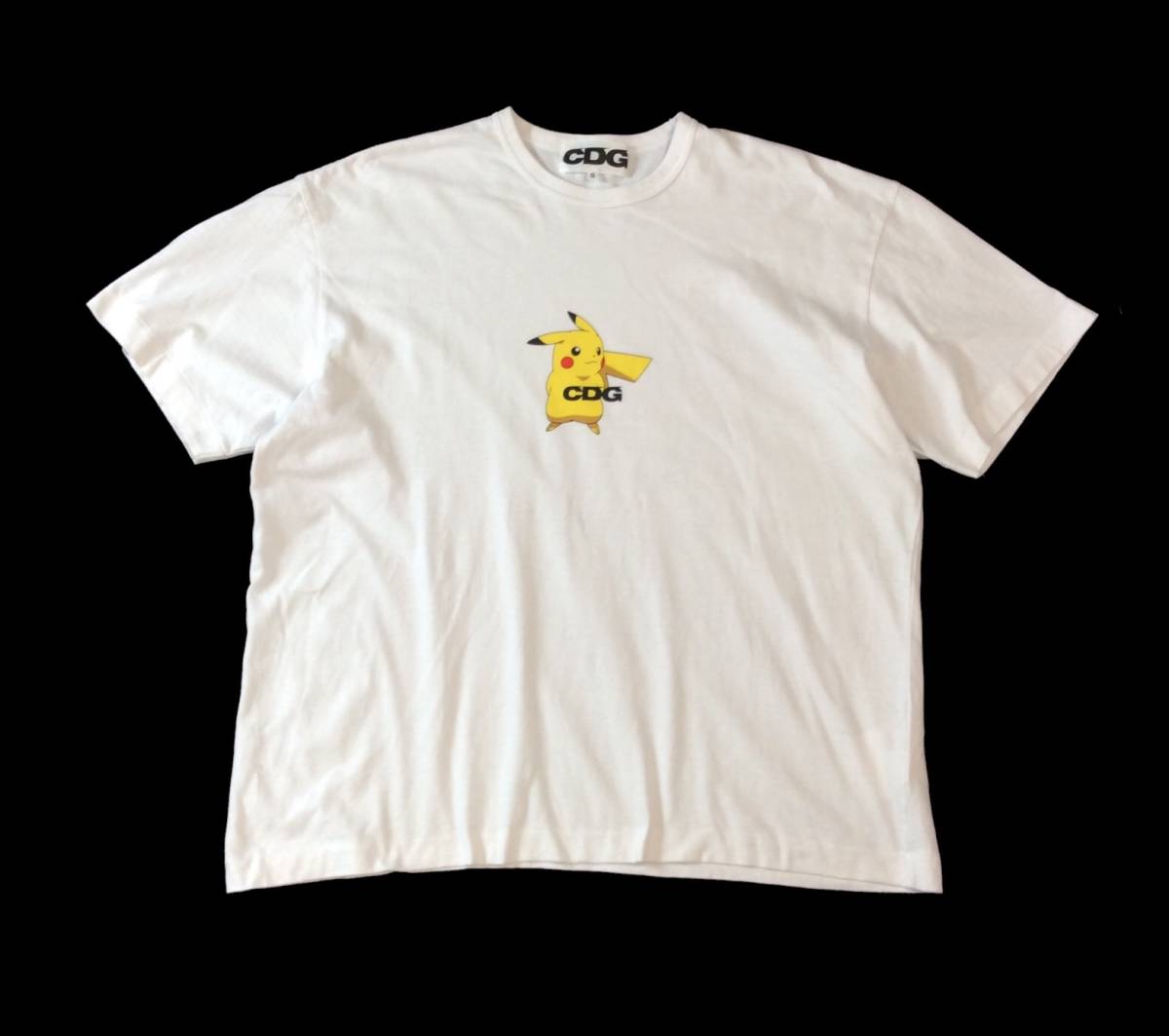 COMME des GARCONS CDG コムデギャルソン AD2022 ポケモン ピカチュウ 半袖Tシャツ ホワイト 白 S （ma)_画像1