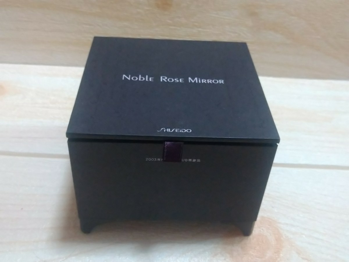 資生堂！2003年度花椿CLUB！非売品!Noble Rose Mirror！ノーブルローズミラーコンパクトミラー　ケース付！デットストック！17_画像1