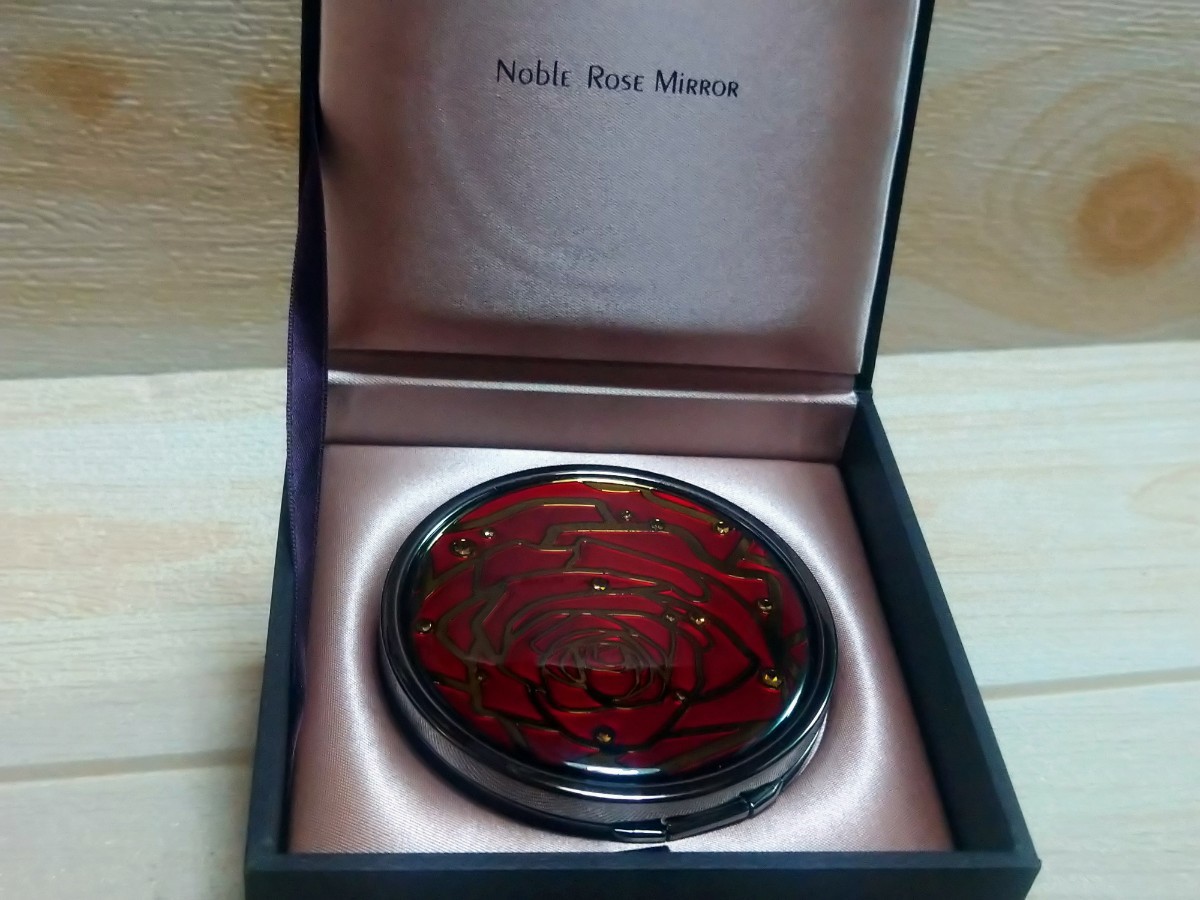 資生堂！2003年度花椿CLUB！非売品!Noble Rose Mirror！ノーブルローズミラーコンパクトミラー　ケース付！デットストック！17_画像7