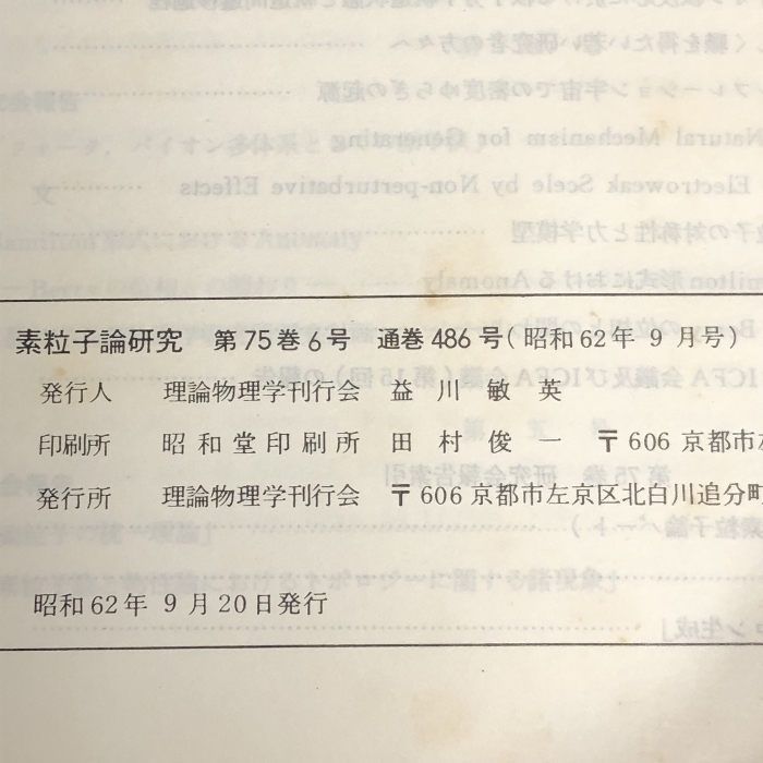 34 素粒子論研究 75巻6号 1987年9月 素粒子論グループ 素粒子物理学に於ける場の理論 インフレーション宇宙での密度ゆらぎの起源_画像2