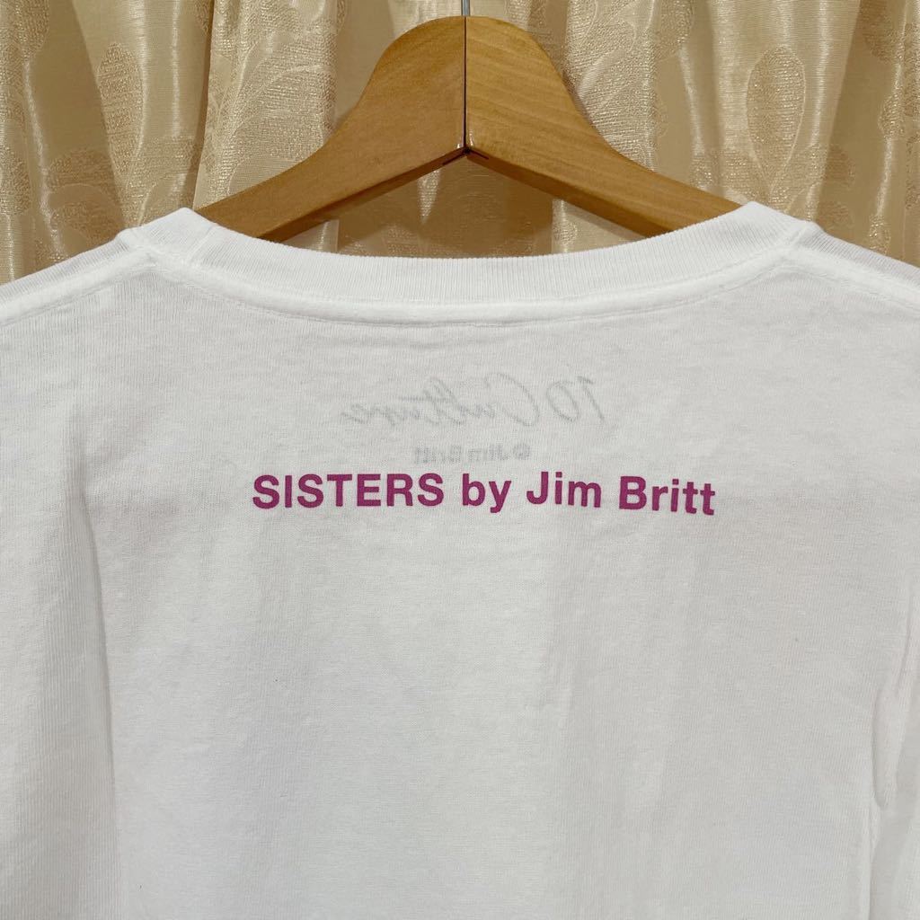 JIM BRITT ジムブリット×10C SISTERS 長袖Tシャツ サイズL ホワイト／アダムエロペ ロンT カットソー