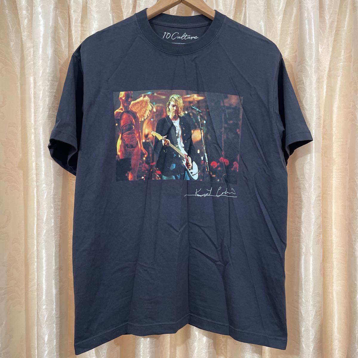 KURT COBAIN カートコバーン 10 Culture PHOTO Tシャツ サイズL ブラック テンカルチャー LiveandLoud アダムエロペ_画像1