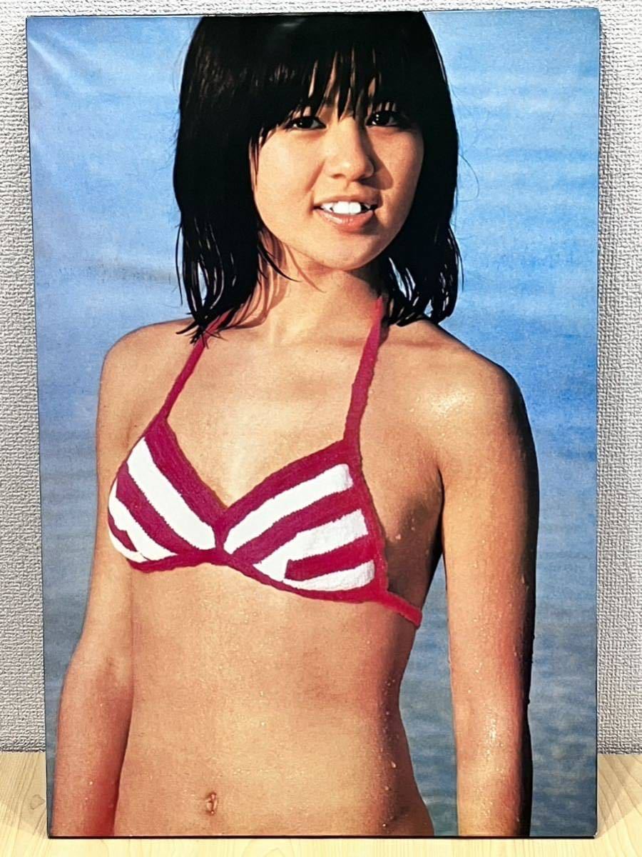 * подлинная вещь * очень редкий * Ishino Mako постер panel A2 сокровище Showa Retro купальный костюм gravure 