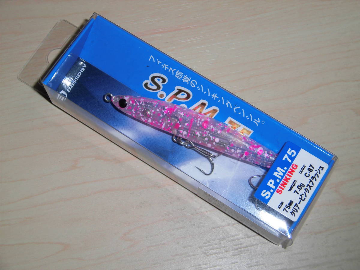 バスデイ　S.P.M. 75S 7g　C-87 クリアーピンクスプラッシュ　　　　　BASSDAY SPM 75_画像1