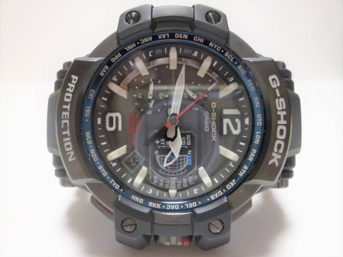  regular price 110000 jpy!! Casio G-SHOCK gravity master Sky Cockpit GPS hybrid radio wave solar GPW-1000-1AJF ultimate beautiful goods!!