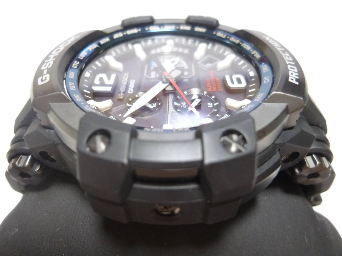  regular price 110000 jpy!! Casio G-SHOCK gravity master Sky Cockpit GPS hybrid radio wave solar GPW-1000-1AJF ultimate beautiful goods!!