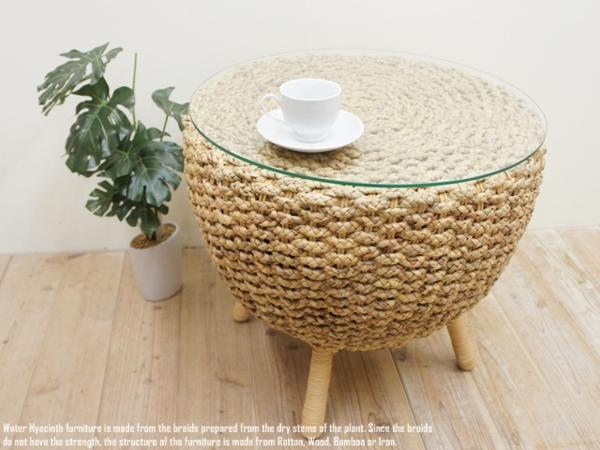 何でも揃う ナチュラル アジアン家具 ラウンド55NA ガラステーブル ウォーターヒヤシンス バリ家具 円卓 コーヒーテーブル アジアンリゾートホテル家具 木材 何でも揃う ナチュラル アジアン家具 ラウンド55NA ガラステーブル ウォーターヒヤシンス バリ家具 円卓 コーヒーテーブル アジアンリゾートホテル家具 木材
