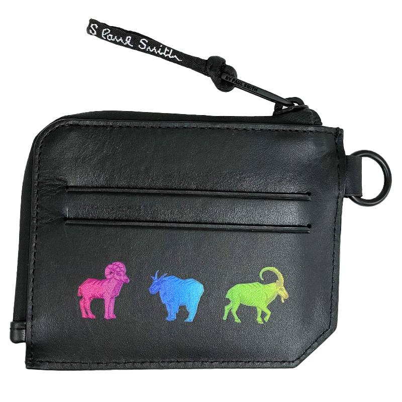  Paul Smith new goods card-case M2A 6557 ERAINB PR animal Rainbow coin case leather original leather free shipping parallel imported goods 