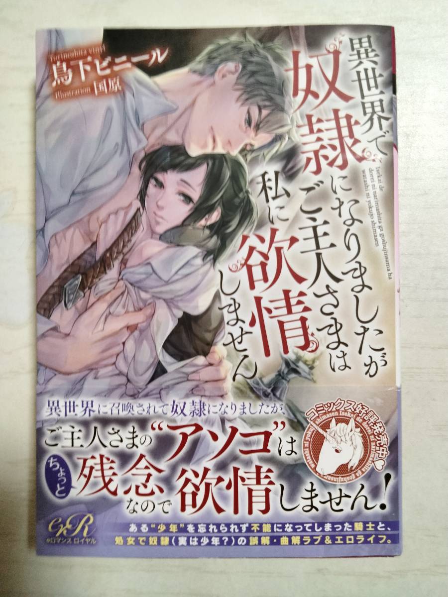 鳥下ビニール　「異世界で奴隷になりましたがご主人さまは私に欲情しません」（ｅロマンスロイヤル）_画像1