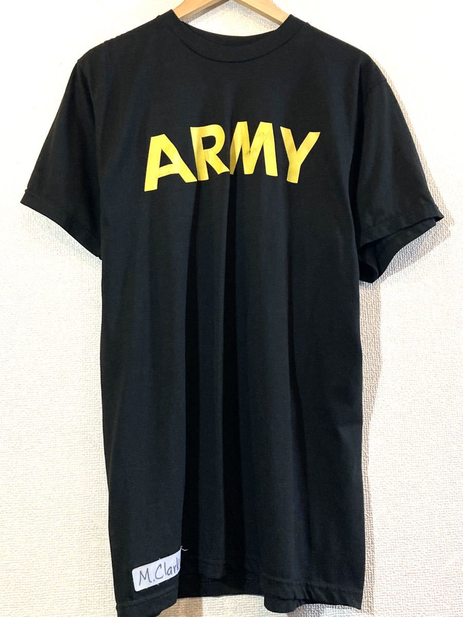 U S ARMY APFU トレーニングTシャツ ARMYプリント ネームタグ サイン