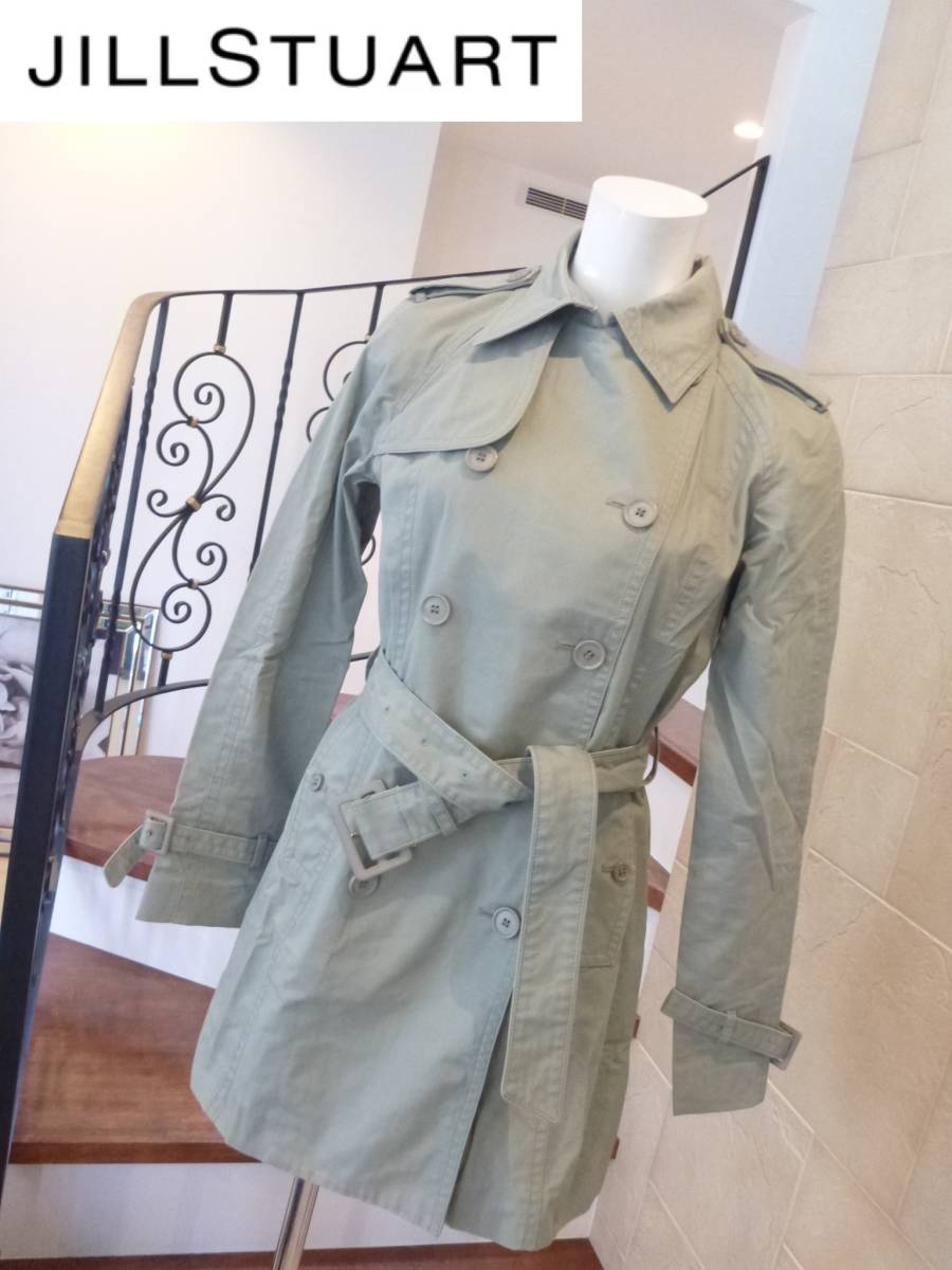 JILLSTUART( Jill Stuart ) Jill Stuart light green group trench coat S