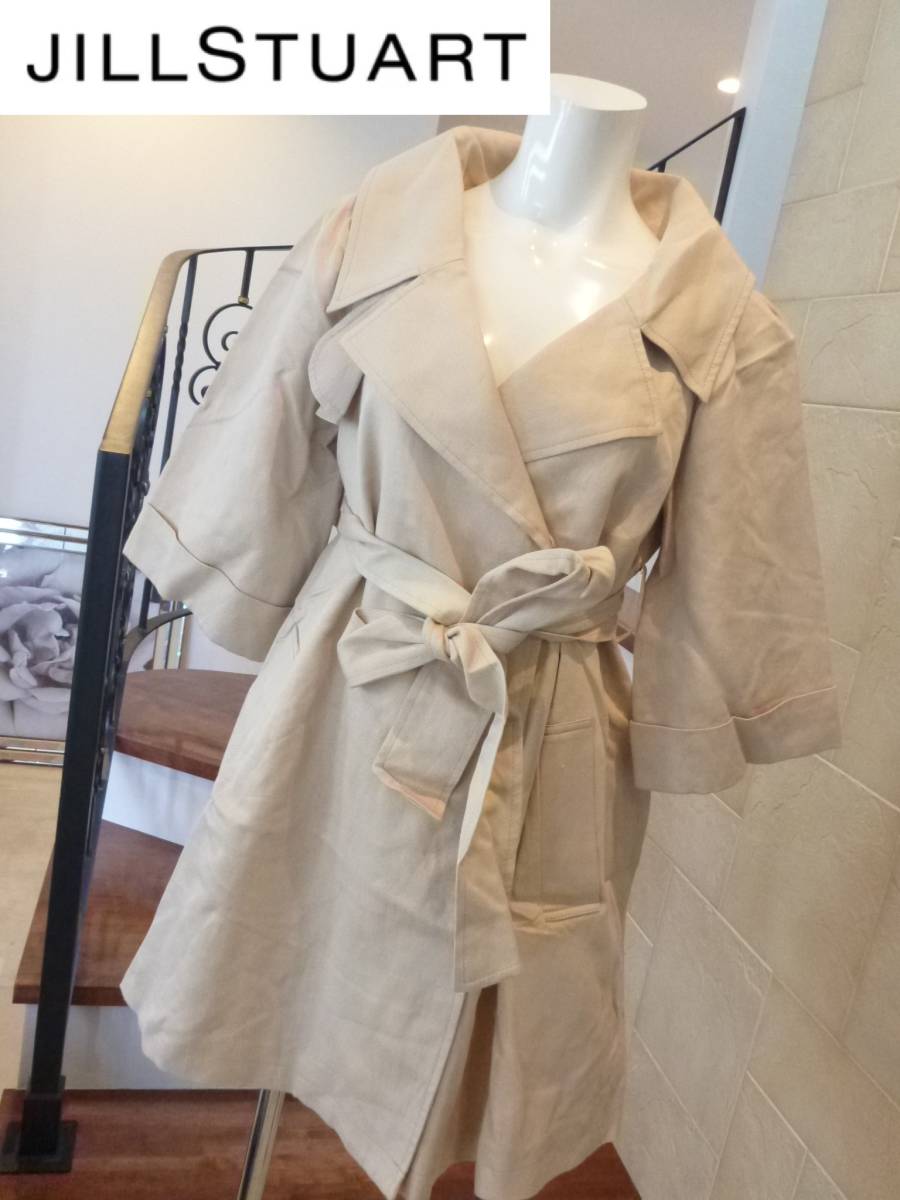  beautiful goods JILLSTUART( Jill Stuart ) Jill Stuart beige trench coat S