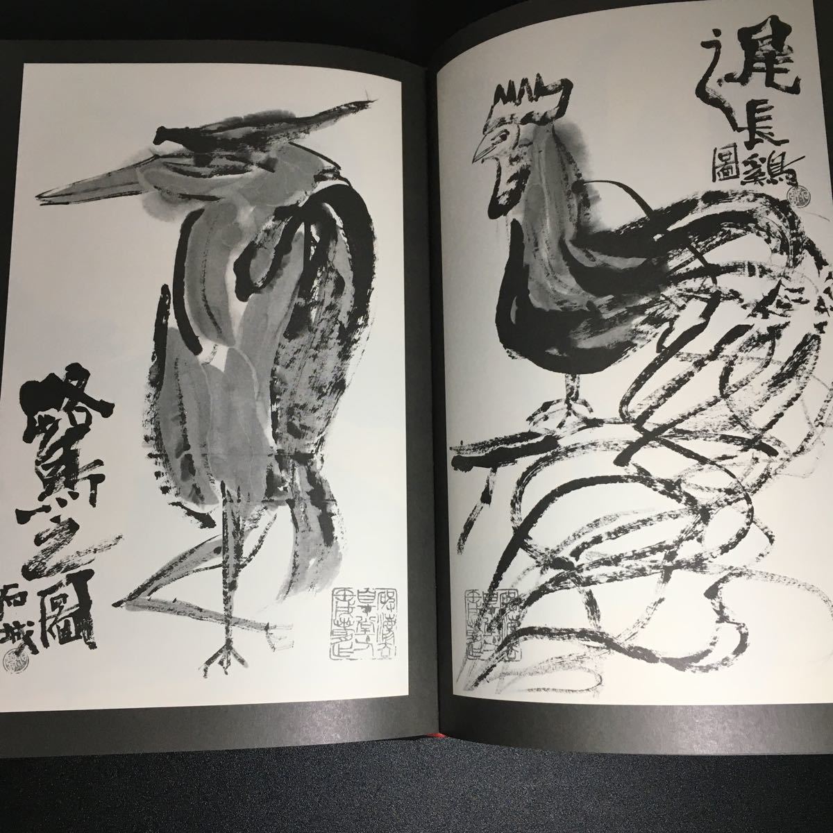 『 黒の意匠 金田石城 墨彩画集 』昭和57年　角川書店 金田石城 墨彩画 書道_画像6