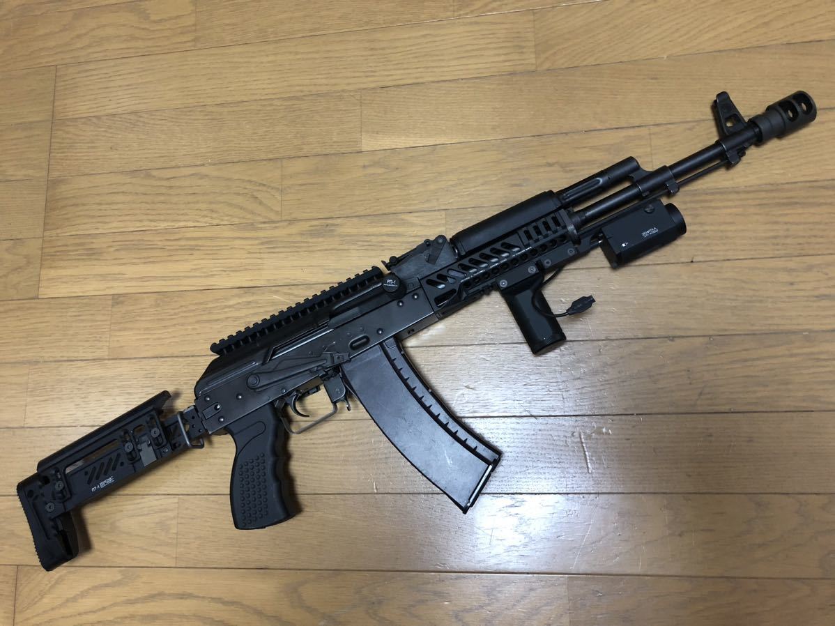 LCT AK74 NV フルメタル タクティカル カスタム ZENIT AKS 105 AK 47 AKS74UN ストック ロシア ZENITOCO DTK-2 B-10 B-13 PK-3 電動ガン_画像4