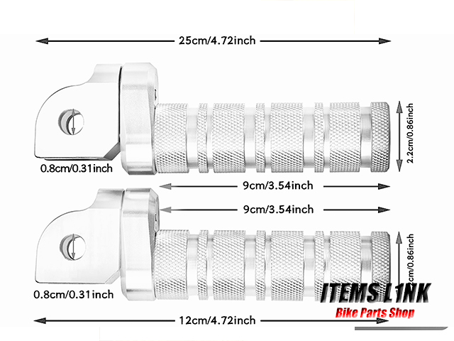 送料安 LK8-21SV アルミ製 CNC フロント マルチ バック ステップ 黒　YZF-R25 YZF-R3 MT-03 MT-25 YZF-R1 YZF-R6 MT/07/09/10 汎用_画像8