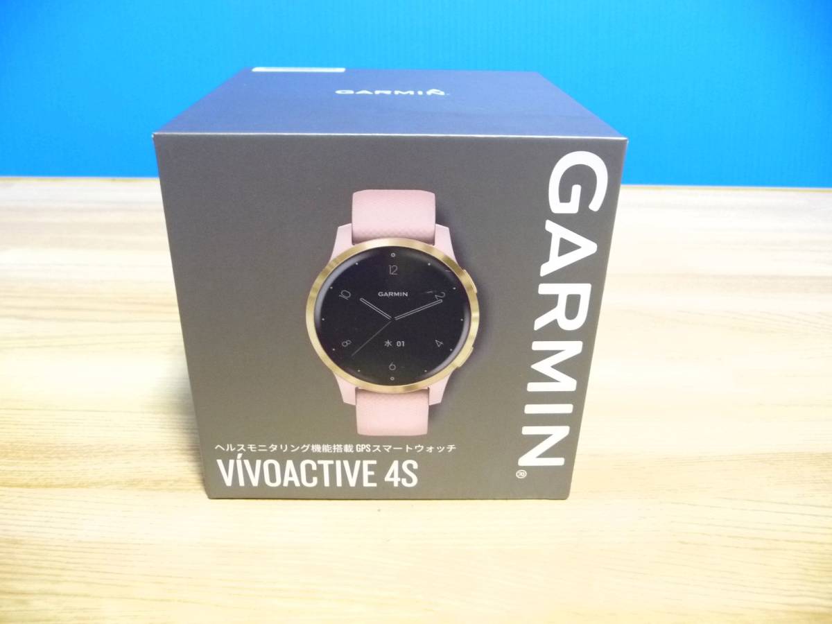 ◆新品 GARMIN ガーミン GPSスマートウォッチ Suica対応 010-02172-37 [vivoactive 4S Dust Rose/Light Gold/音楽再生/睡眠/心拍] 