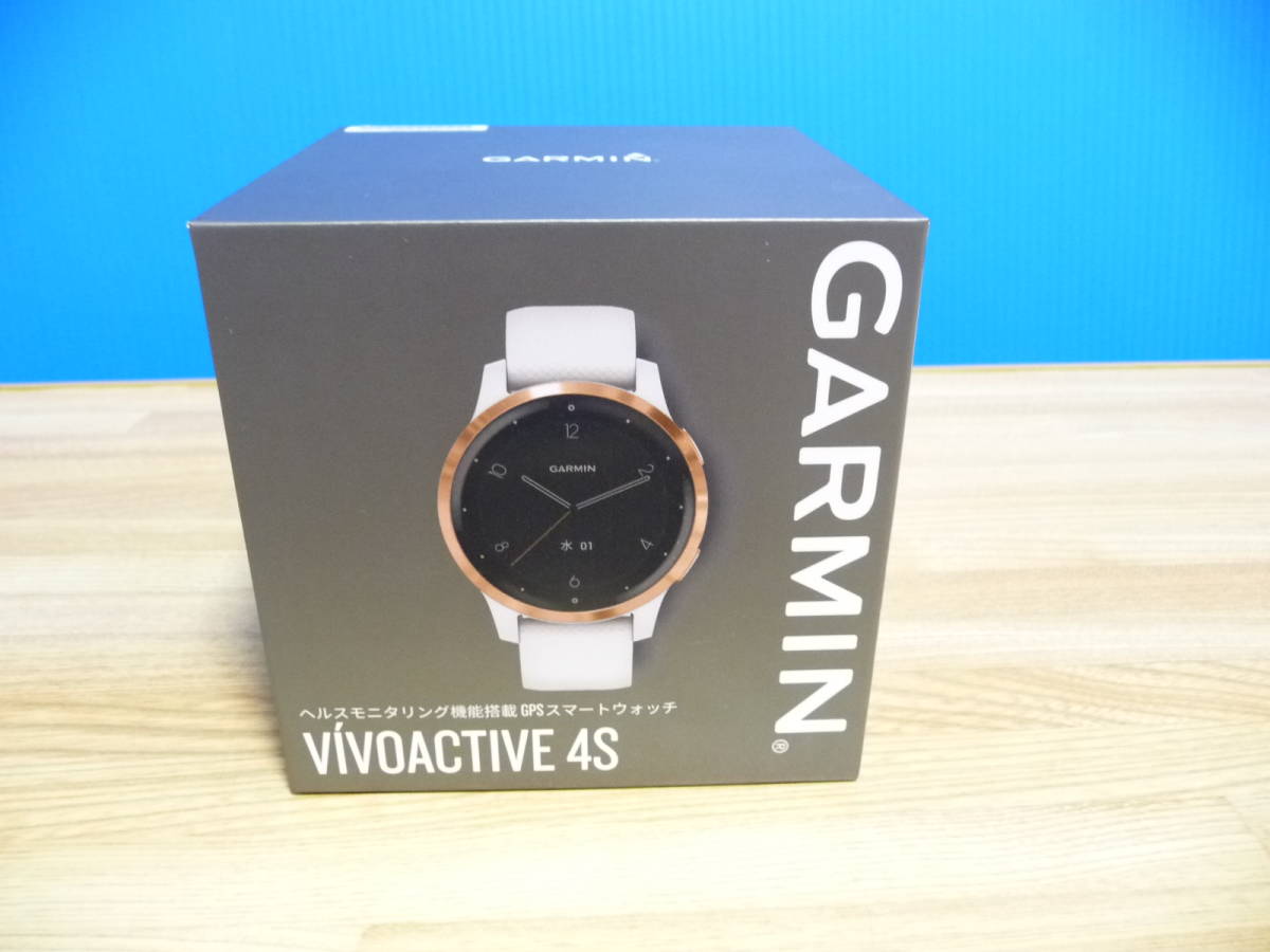 * new goods GARMIN Garmin GPS smart watch Suica correspondence 010-02172-27 [vivoactive 4S White/Rose Gold / music reproduction / sleeping / heart rate meter ] 1 point limit 