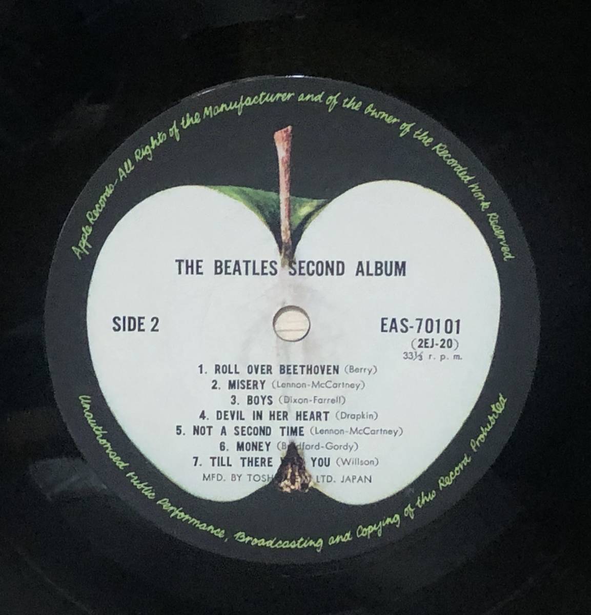 □□8-LP【07633】-【国内盤】BEATLESザ・ビートルズ*SECOND ALBUM『ビートルズ No.2!』（The Beatles' Second Album）の画像5