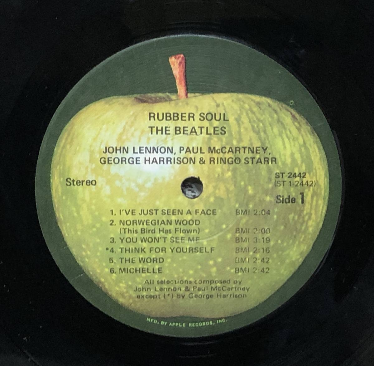 **8-LP[12158]-[US record ]BEATLES Beatles *RUBBER SOUL American kyapitoru editing record [ Raver * soul ]