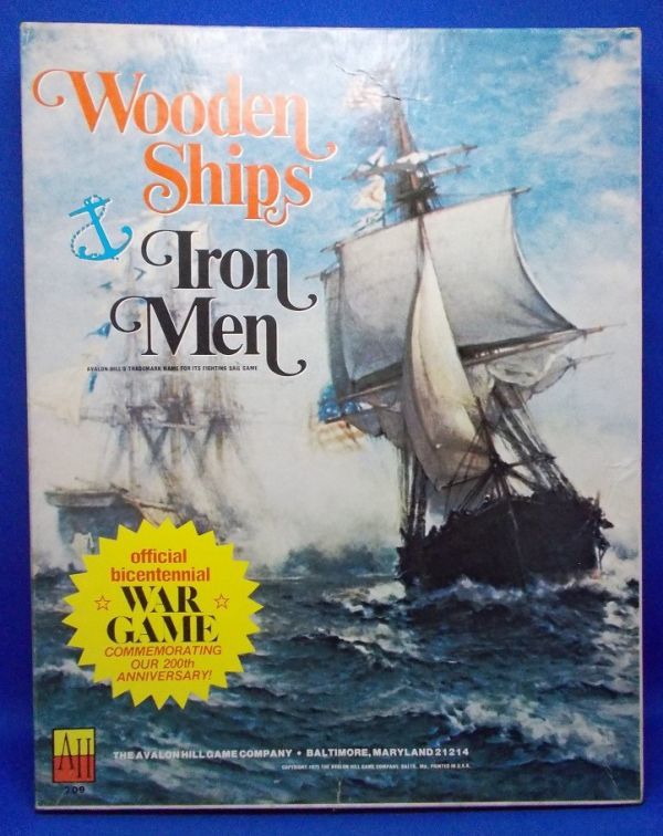 海外版 Wooden Ships＆Iron Men (帆船の戦い) Avalon Hill ボードゲーム 昭和レトロ 当時物 ウォーシミュレーションゲーム 海戦