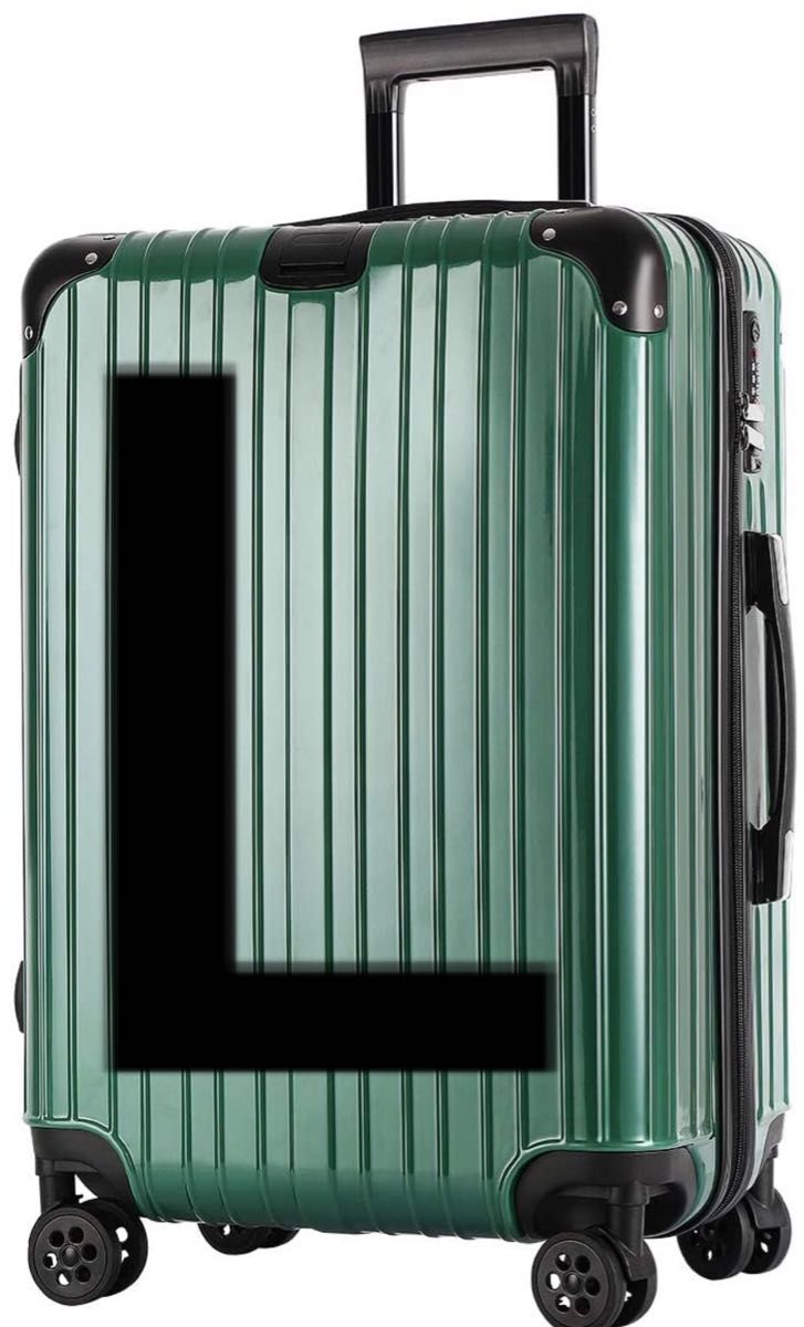 新品/スーツケース/キャリーケース/グリーン/ファスナー/大型/旅行バッグ TSAロック キャリーバッグ 超軽量