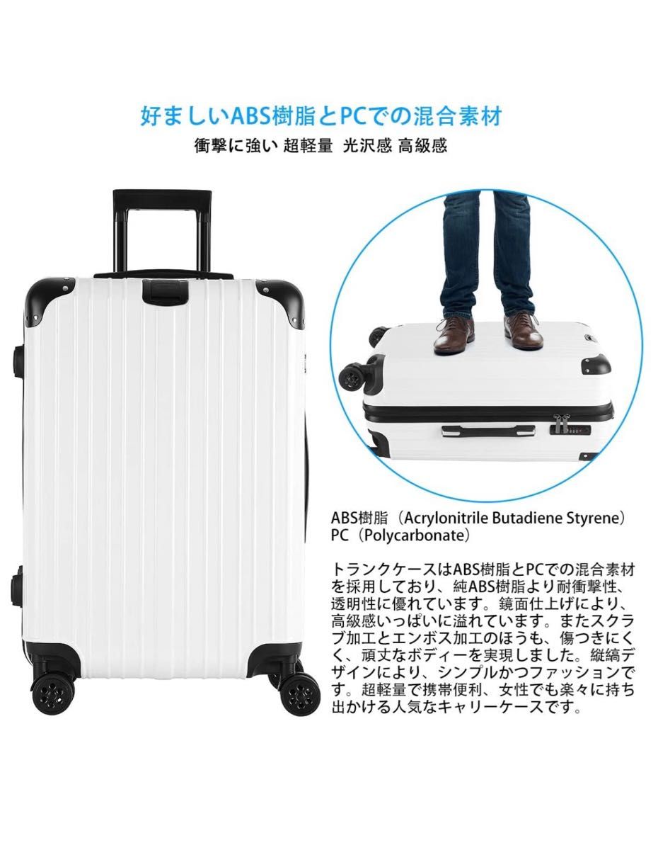 新品/スーツケース/キャリーケース/ブルー/ファスナー/中型/旅行バッグ