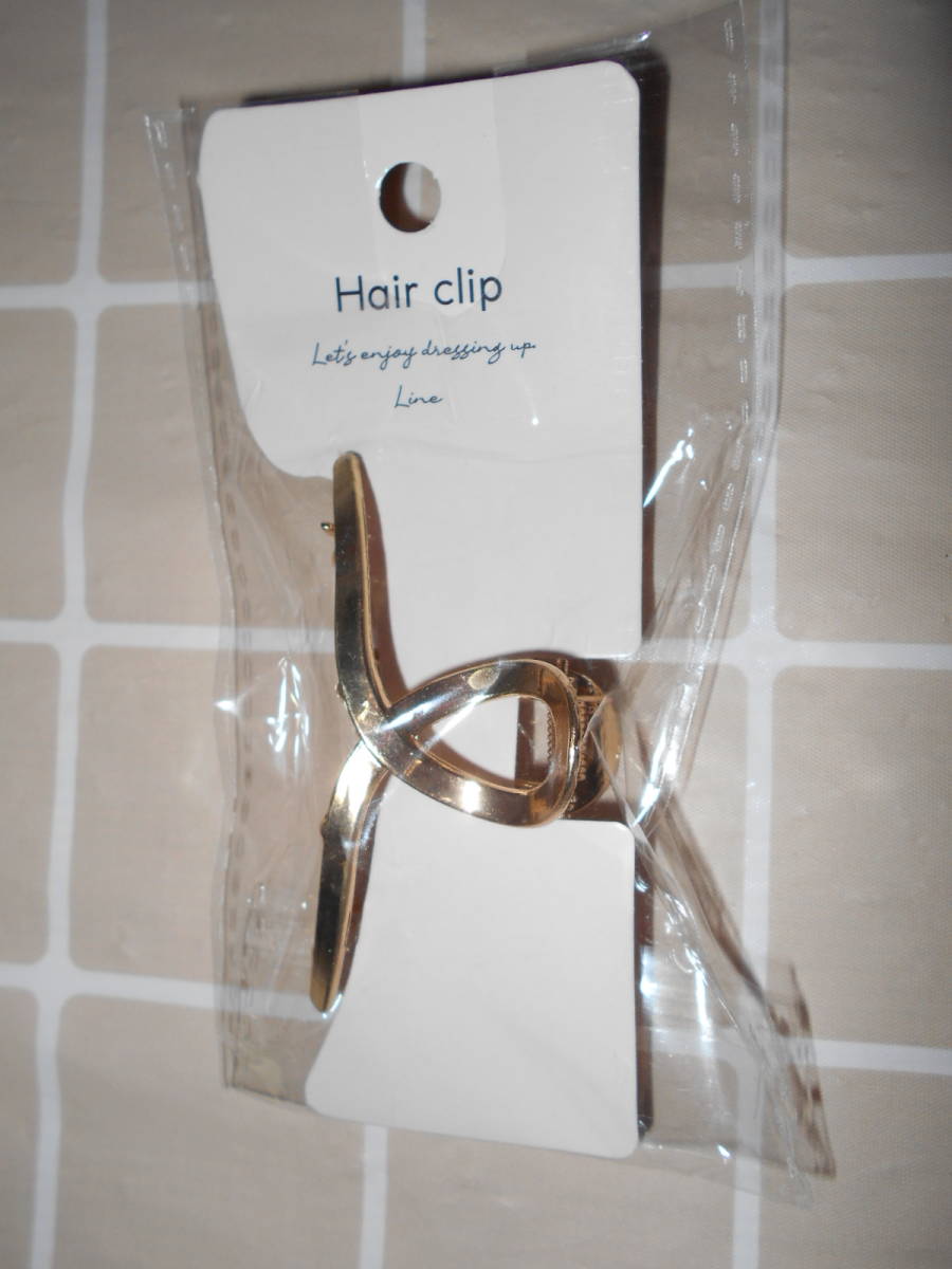 【難あり】　Hair clip　ヘアクリップ　ヘア　クリップ　ゴールドバンス._画像1