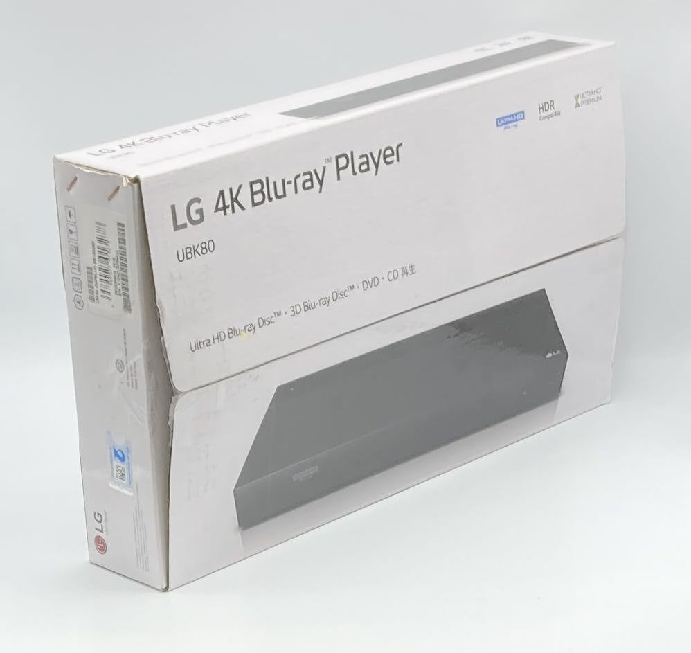 中古 箱付 完品 LG 4K Ultra HD ブルーレイプレーヤー 4Kアップコンバート UBK80