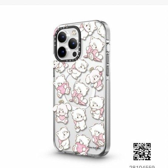 CASETiFY 13 Pro max クリアケース ムース&キャミー 総柄 by CASETiFY 13 Pro max クリアケース ムース&キャミー 総柄 by
