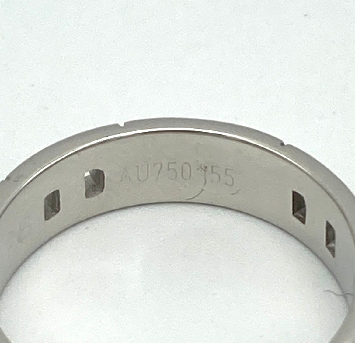 エルメス ヘラクレス リング 指輪 Hロゴ 750WG ホワイトゴールド 55号