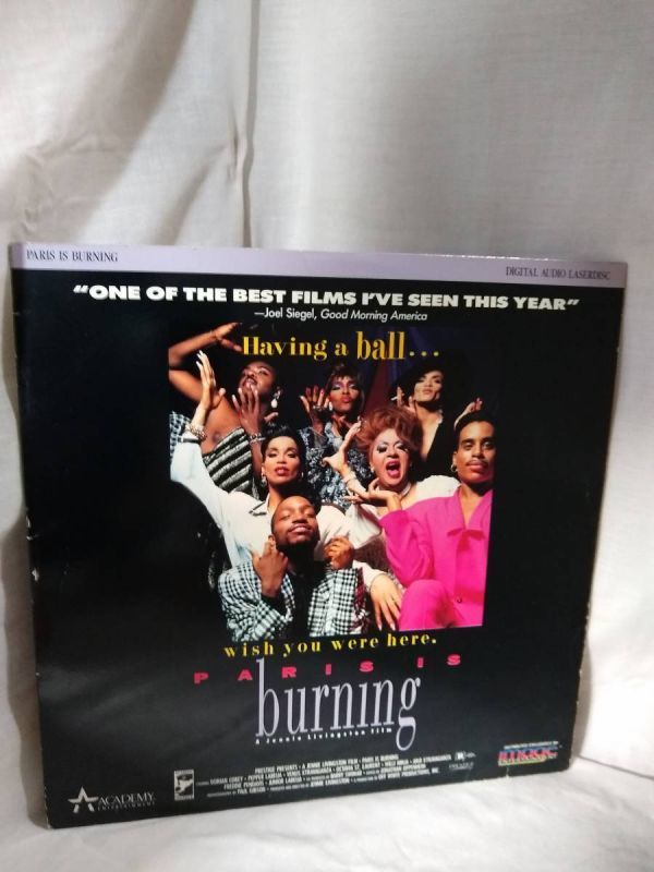 R0276 LD・レーザーディスク　Paris Is Burning　パリが燃えている　Jennie Livingston Dorian Corey　LGBTQ Drag Queen Voguing Gay_画像1