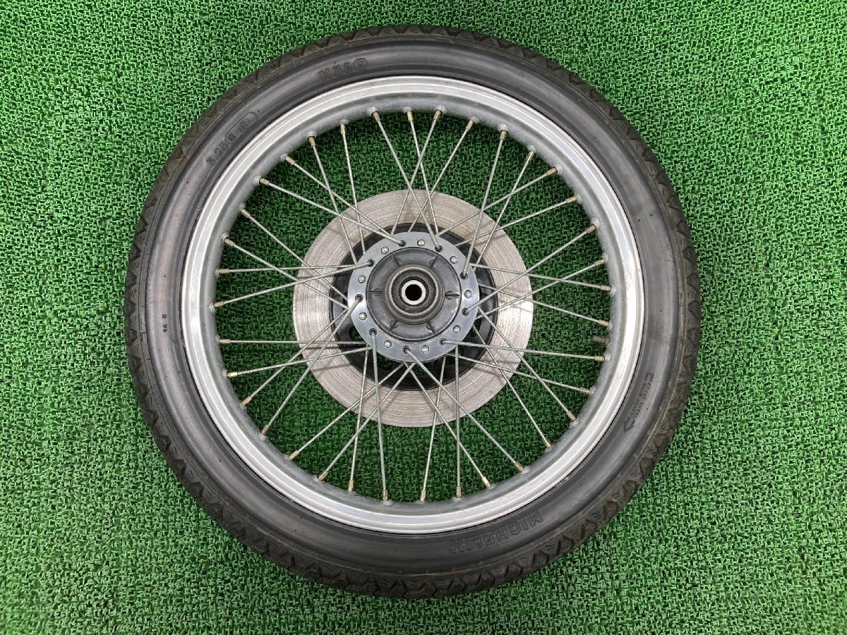 SR400 SR500 front wheel Yamaha original used bike parts 2H6 2J3 initial model takasago19 -inch normal spoke disk vehicle inspection "shaken" Genuine