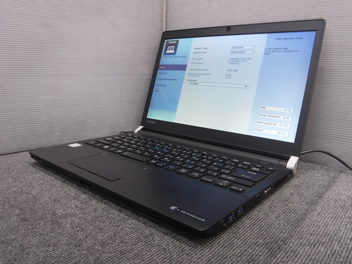 M665)Corei3-7100U 2.40GHz TOSHIBA dynabook R73/M【ジャンク品】 の