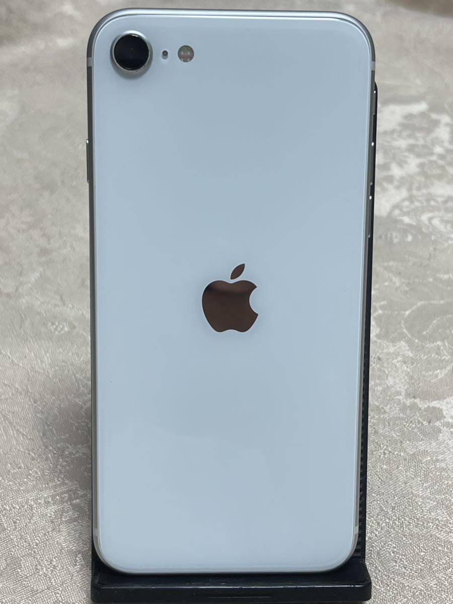 1円スタート【美品】 iPhone SE 第2世代64gb 白White SIMフリー利用