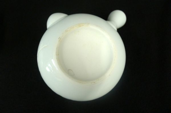 T164 美品 出石焼 盈進舎 茶器揃 白磁 花彫刻 横手急須 湯呑四客揃 茶事 茶道具 和食器 古道具 古民具 古美術/80_画像6