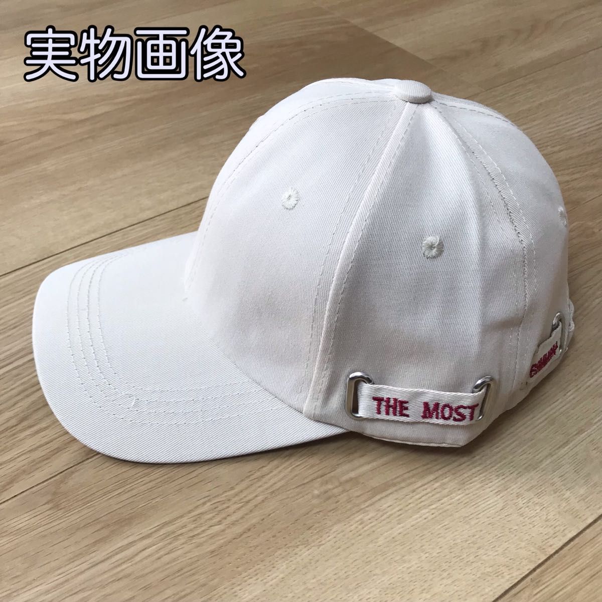 ★セール★新品 キャップ ベージュ 韓国 ロゴ  シンプル メンズ レディース 帽子