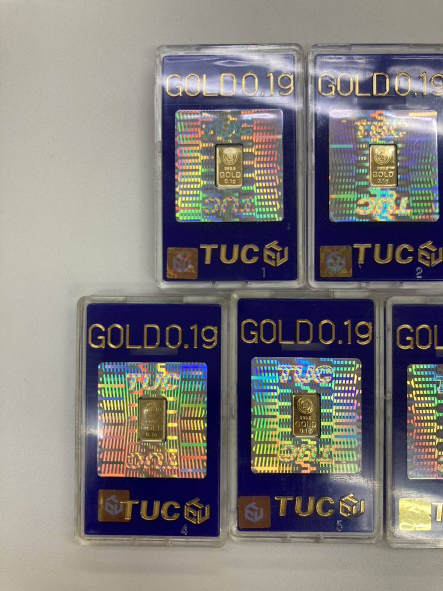 金 GOLD0.1g TUC 2個 Yahoo!オークション - 早い者勝ち TUC GOLD 「0.1g×7枚=0.7g