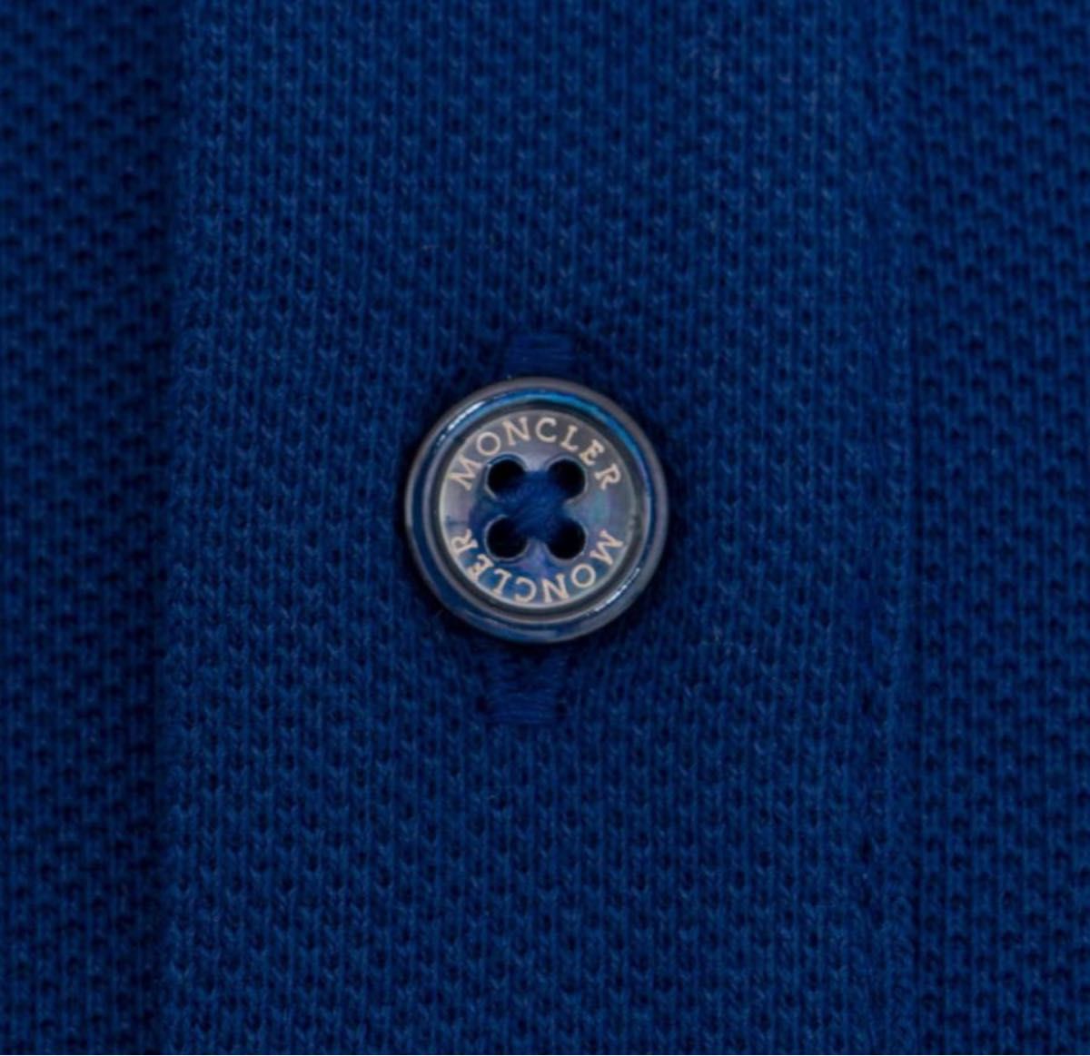 モンクレール 半袖ポロシャツ ロゴ　ブルー　MONCLER 新品未使用