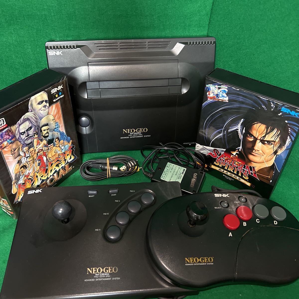 NEOGEO ROM ネオジオ 本体美品 綺麗 動作品 本体動作良好 ソフト付