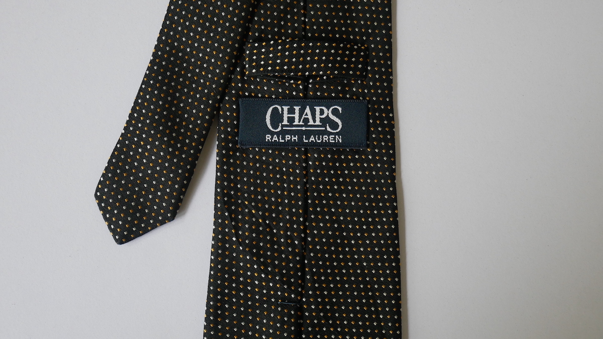 未使用に近い【CHAPS RALPH LAUREN チャップスラルフローレン】USED ブランドネクタイ/m83-GG3-16-20_画像4