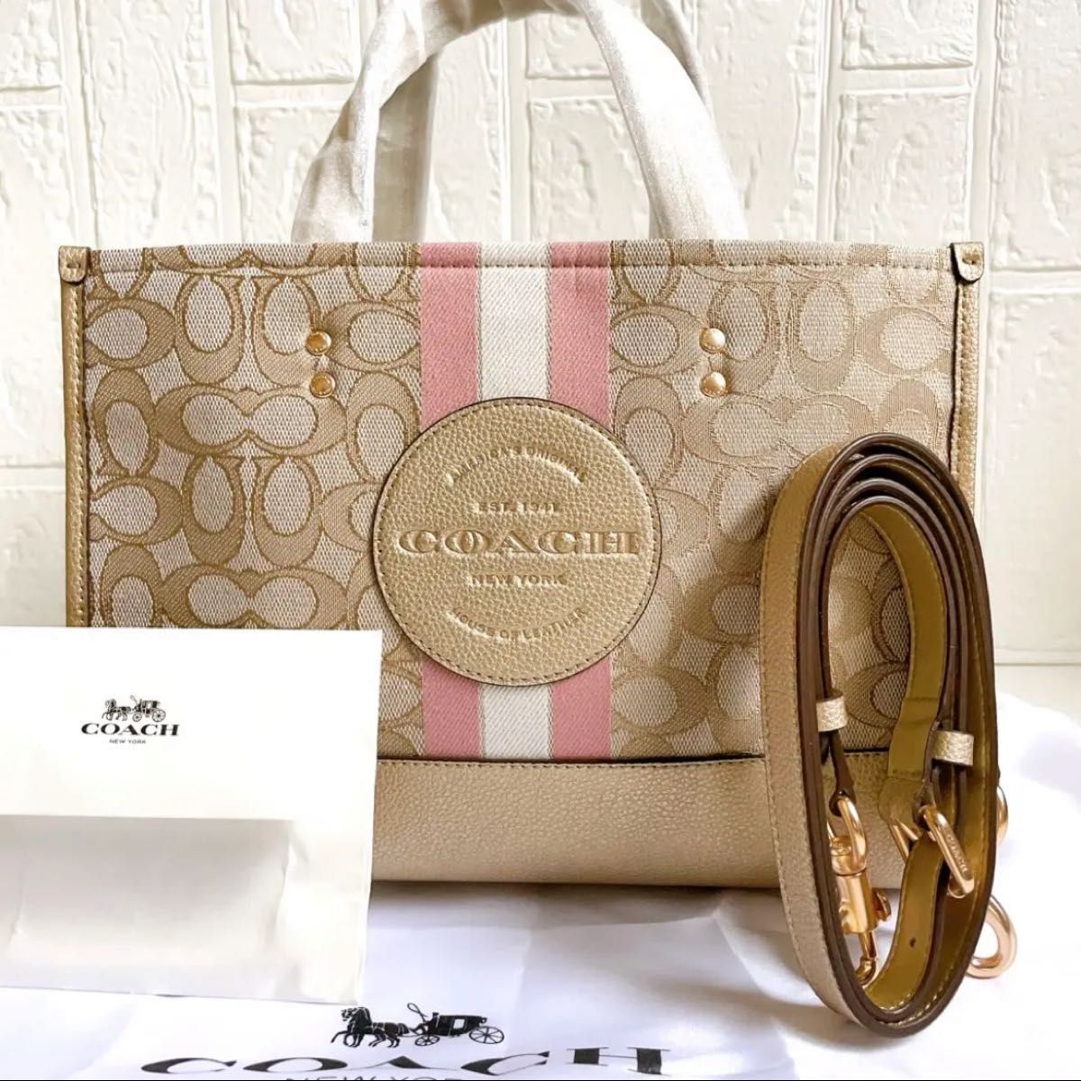COACH コーチ トートバッグ ショルダーバッグ 2way ピンク COACH コーチ トートバッグ ショルダーバッグ 2way ピンク