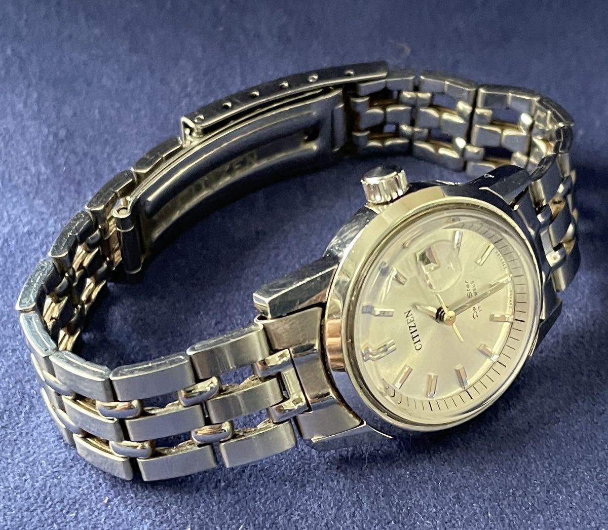 中古腕時計 CITIZEN シチズン Date Star 17石 4-530217K 手巻き (8.16