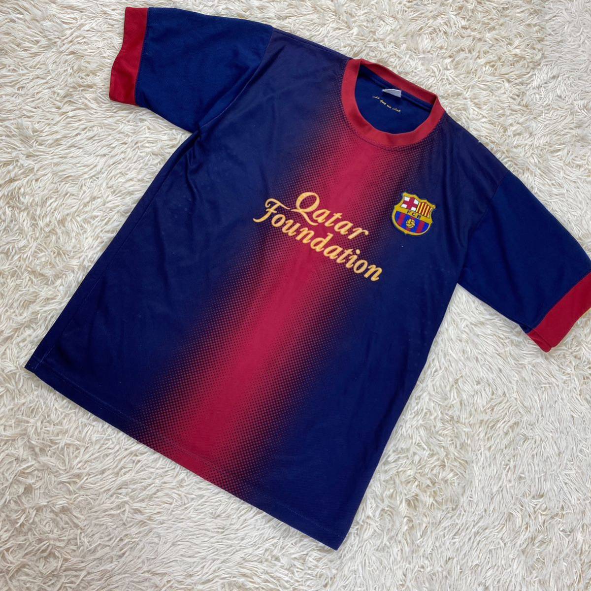 希少 FCBarcelona バルセロナ レプリカユニフォーム A.INIESTA イニエスタ 8 2012-2013 Lサイズ相当 サッカー フットボール スポーツ_画像3