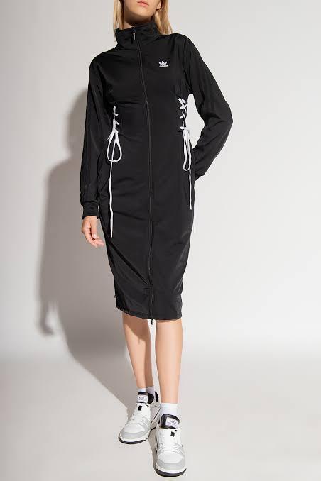 最高級 XS ワンピース レースアップトラックジャケット Originals adidas 新品 黒 ジャージ アディダス ジャケット、上着 最高級 XS ワンピース レースアップトラックジャケット Originals adidas 新品 黒 ジャージ アディダス ジャケット、上着
