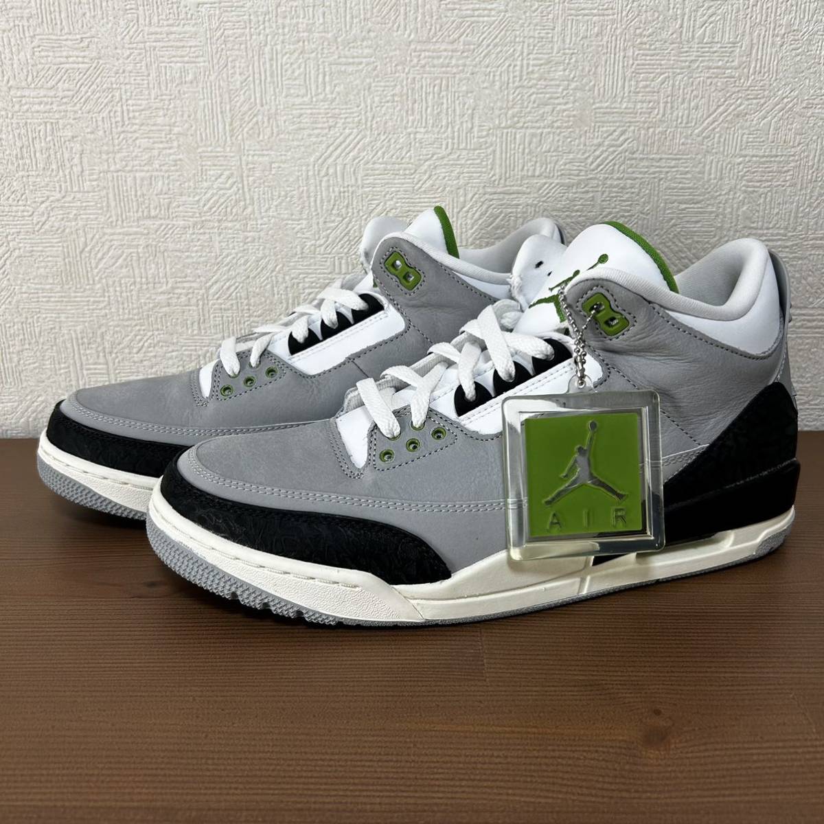 未使用 NIKE AIR JORDAN 3 CHLOROPHYLL 136064 006 ナイキ エアジョーダン クロロフィル