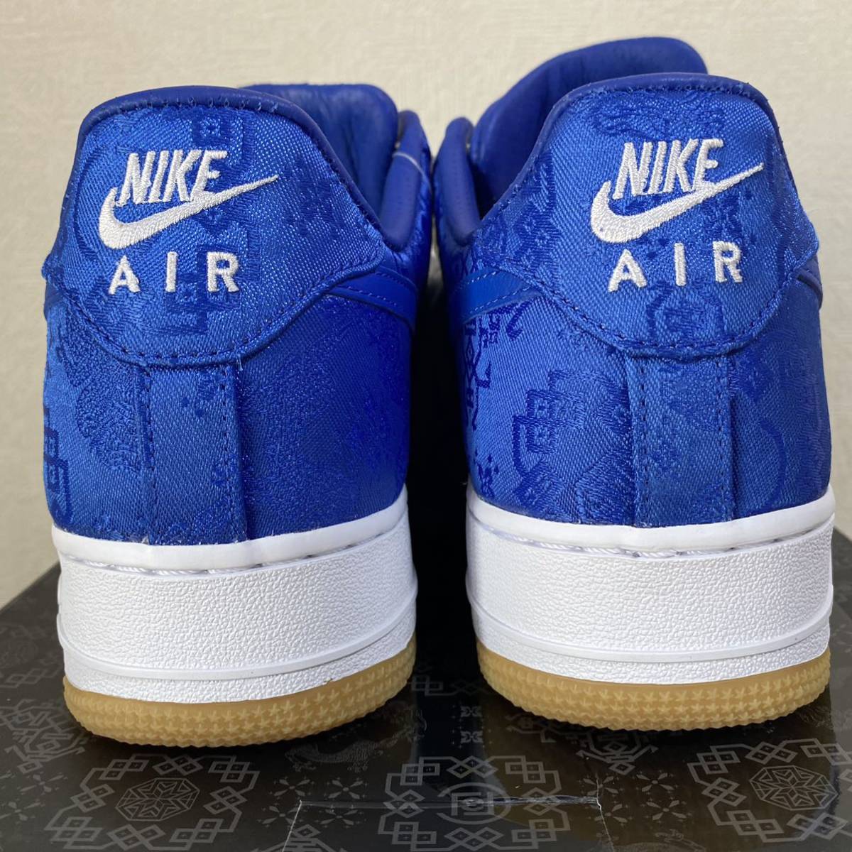 未使用 NIKE CLOT AIR FORCE 1 LOW BLUE SILK ナイキ クロット エアフォース1 ロー ブルー シルク_画像6