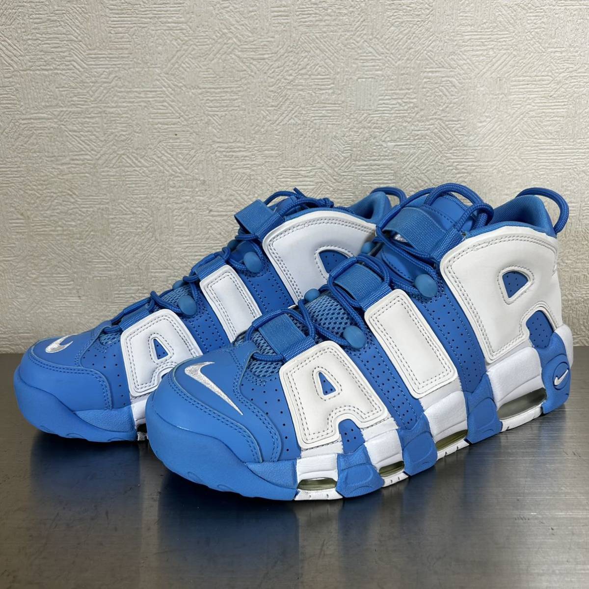 未使用 NIKE AIR MOREUPTEMPO UNIVERSITY BLUE ナイキ エアモア アップテンポ ユニバーシティ ブルー_画像1