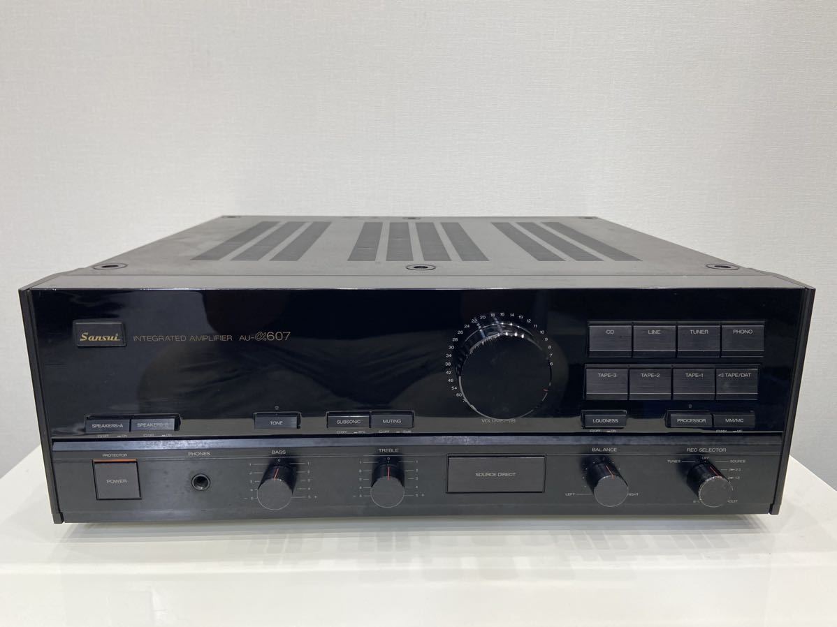 高級感 【中古・動作品】SANSUI サンスイ プリメインアンプ AU-α607