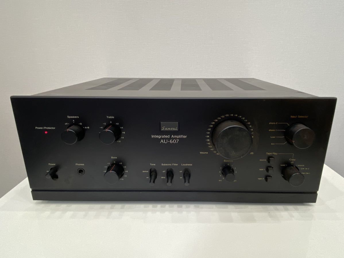 楽天ランキング1位】 【中古・動作品】SANSUI AU-607 プリメインアンプ